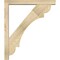 Ekena Millwork Olympic Block Rough Sawn Bracket w/ Offset Brace, Douglas Fir, 4"W x 24"D x 28"H BKT0402X24X28OLY05RDF - alternate 3